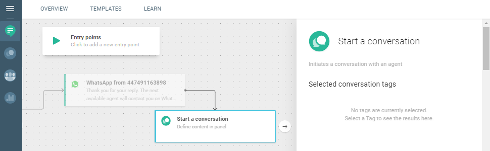 Conversations use case - Reduce Hold Time in Your Call Center - start a conversation