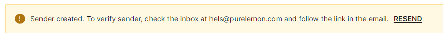 Email Sender Verification