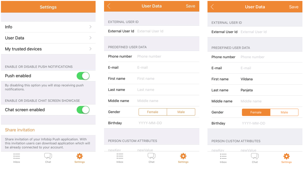 User data profiling