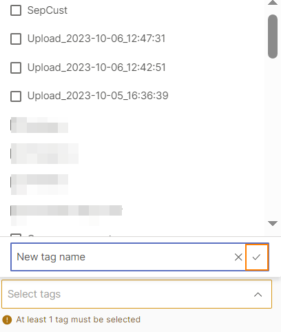 Create new tag