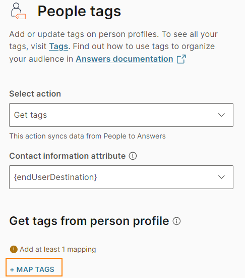 Map tags