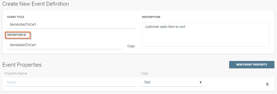 user event id