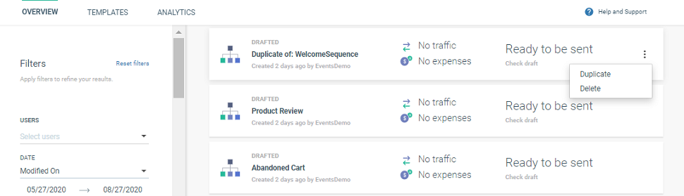 duplicate communication flow on cpaas