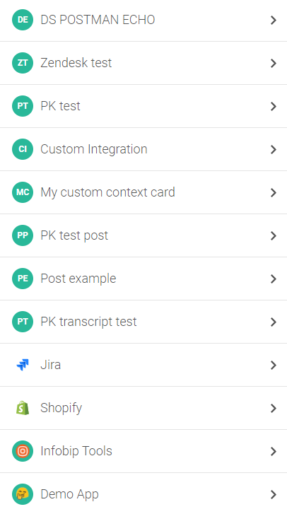 Conversations - Mobile context cards