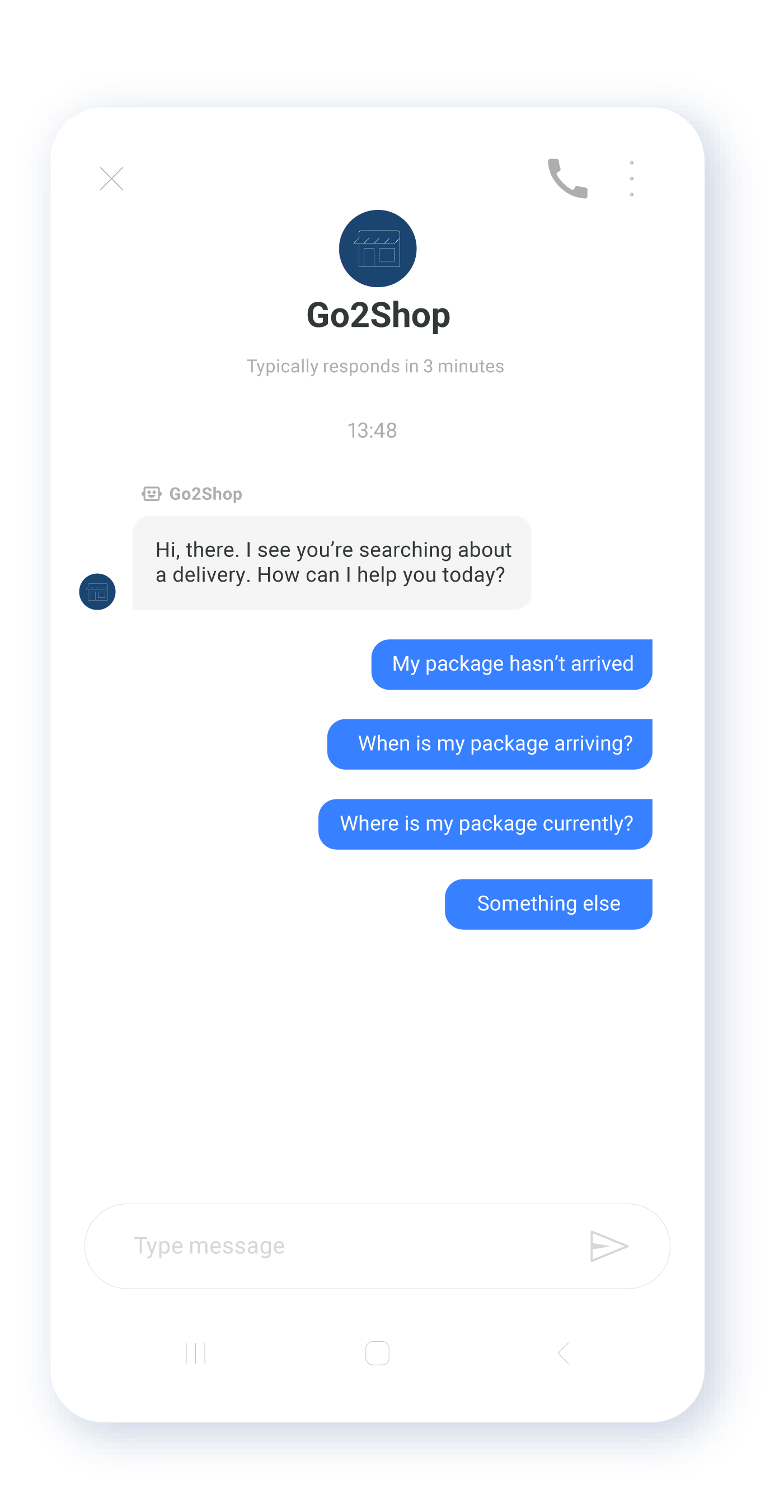 Google Business Messages conversation starters