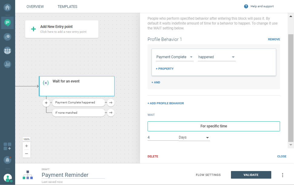 events for payment reminders
