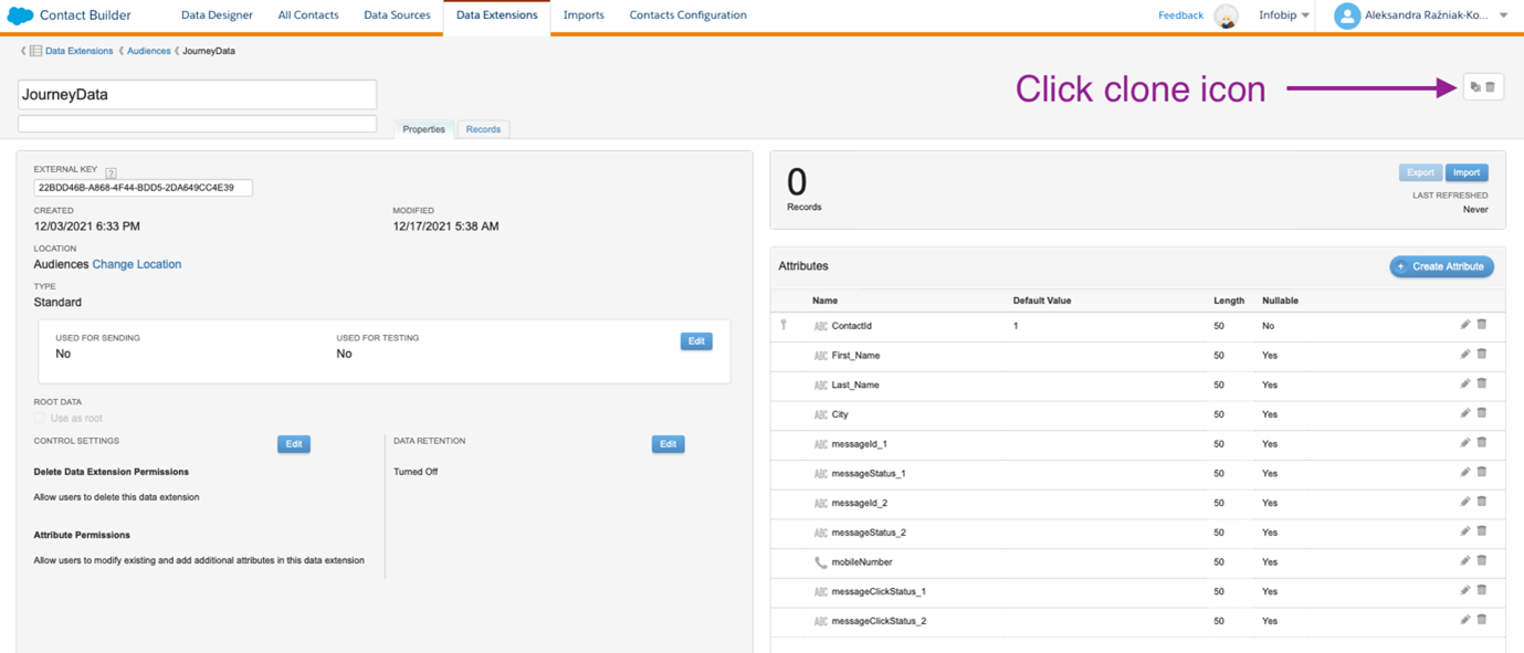 Clone a data extension plug-in