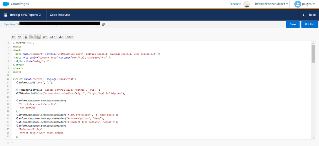 webhook code resource for Salesforce Marketing Cloud