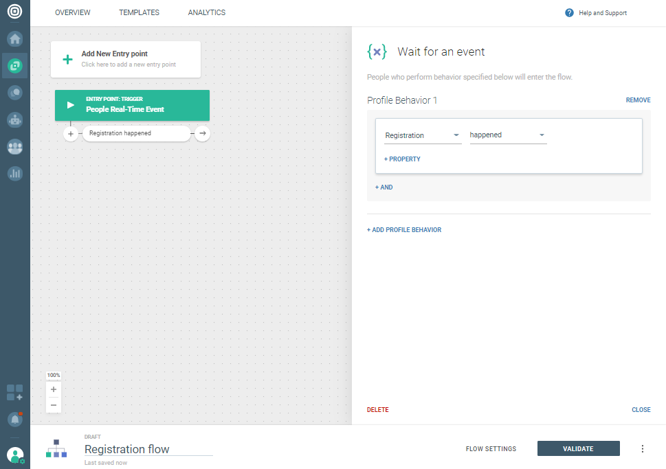 WhatsApp Registration notification use case - Trigger new event